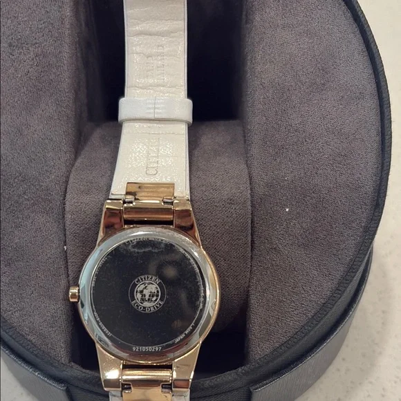 Citizen Gold and White Eco Drive Watch - Picture 4 of 4